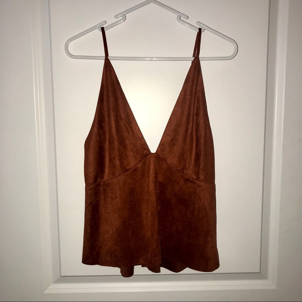 Suede V-Cut tank